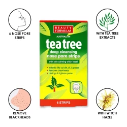 Beauty Formulas Tea Tree Deep Cleansing Nose Pore Strip