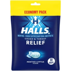 Halls Relief Mentho - Lyptus Cough Drops