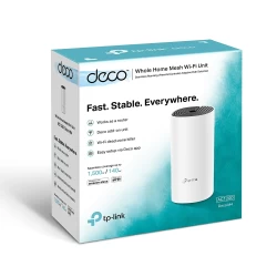 TP Link Deco M4 1 Pack Whole Home Mesh WiFi System AC1200 Dual band Router