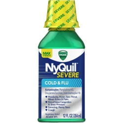 Vicks NyQuil SEVERE Cold and Flu Relief Liquid Medicine