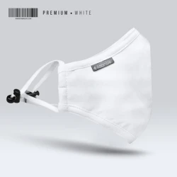Premium Cotton Face Mask - White