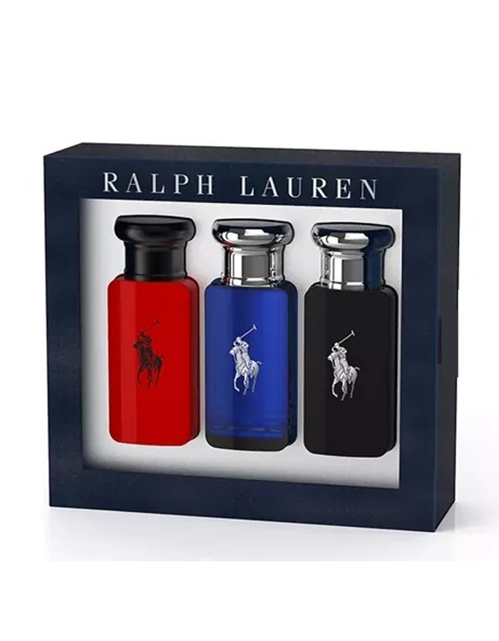 Ralph Lauren - Eau de Toilette (Polo Blue + polo Black + polo Red) Set