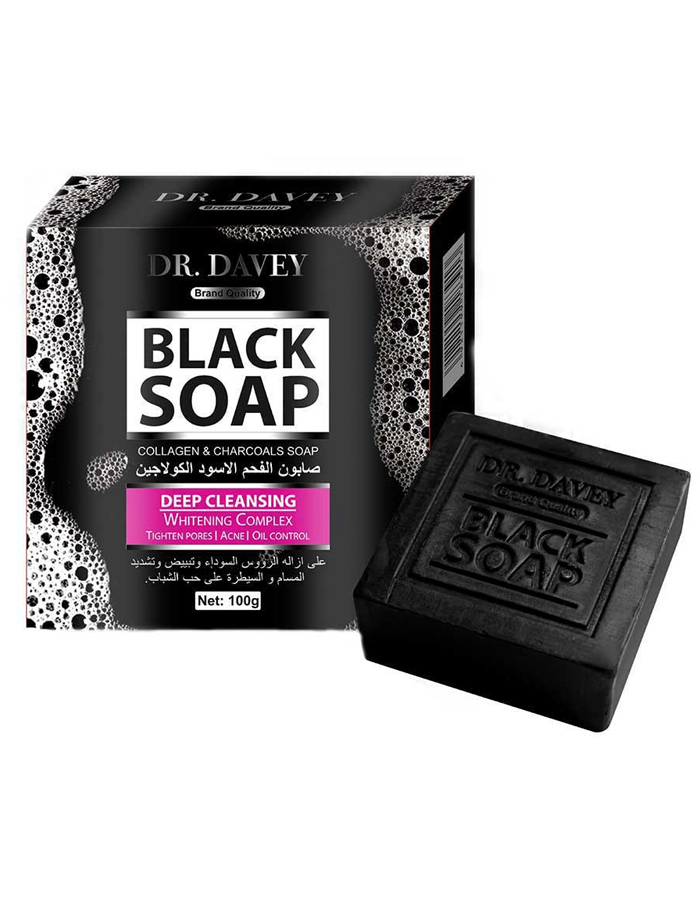 Original Dr Davey Black Soap Collagen & Charcoal