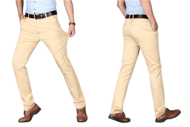 New Stylish Men's twill Gabardine Pant BRTP-02 Khaki Yellow