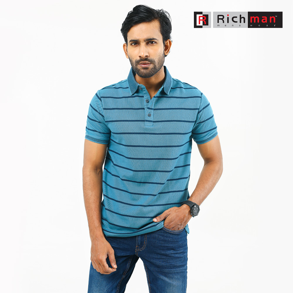 Richman Stripe Polo Shirt