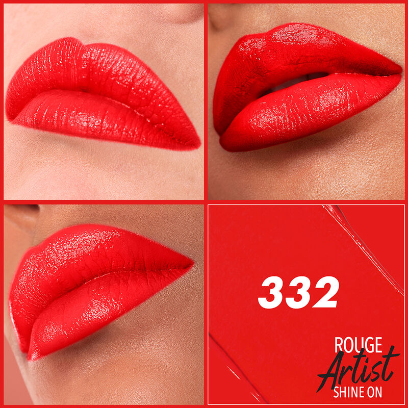Make Up For Ever Rouge Artist Shine On LANG ANHALTENDER LIPPENSTIFT - Lipstick 332
