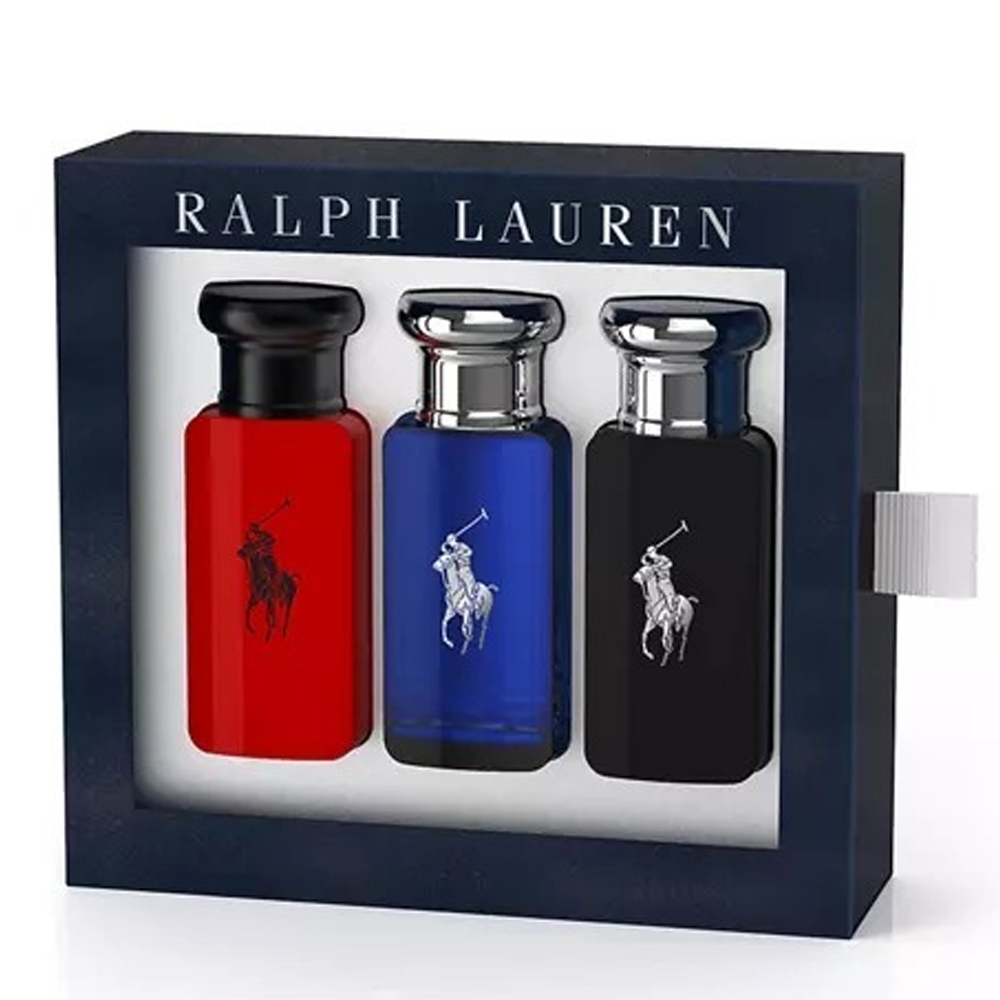 Ralph Lauren - Eau de Toilette (Polo Blue + polo Black + polo Red) Set