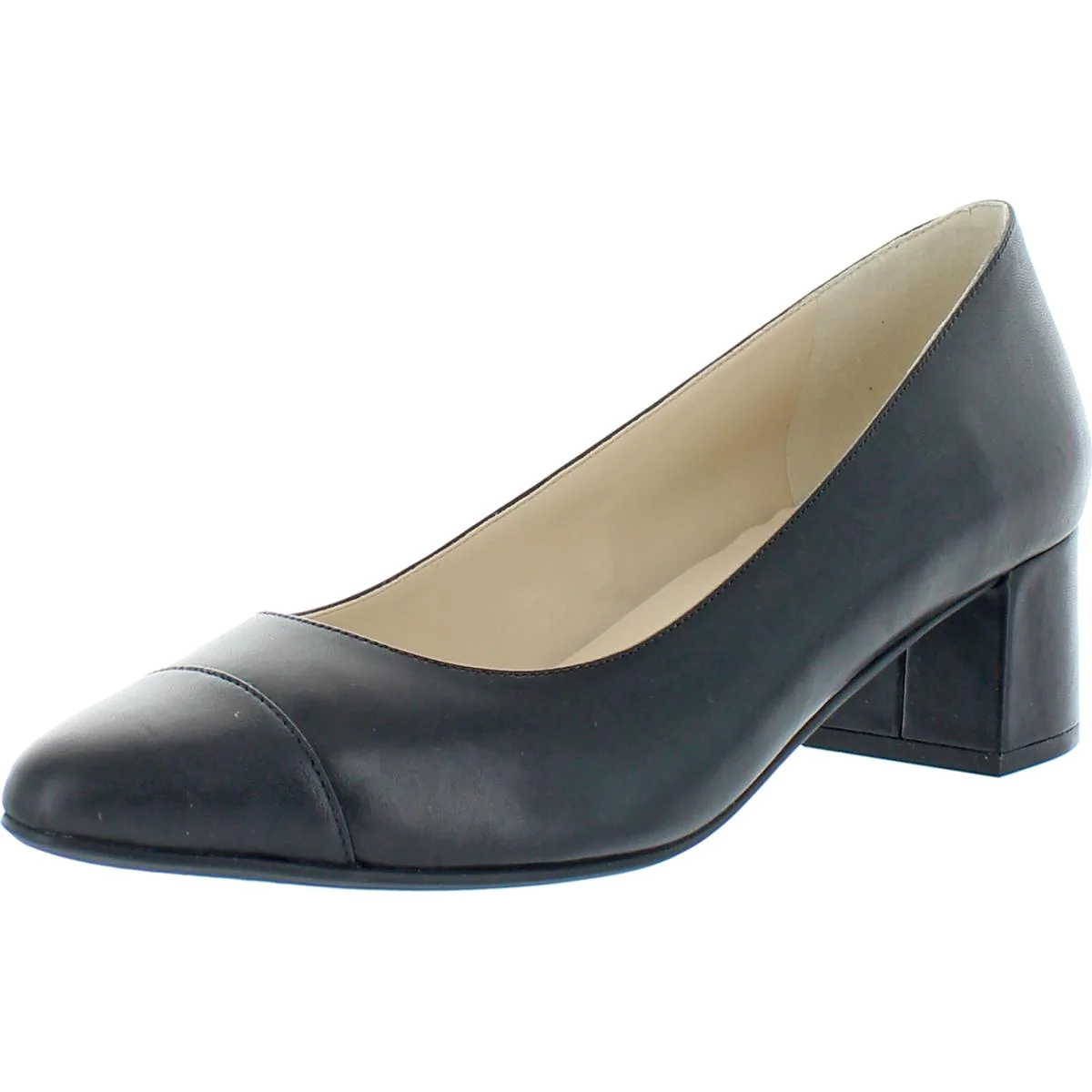 Cole Haan Women's The Go-To Leather Toe Cap Pumps