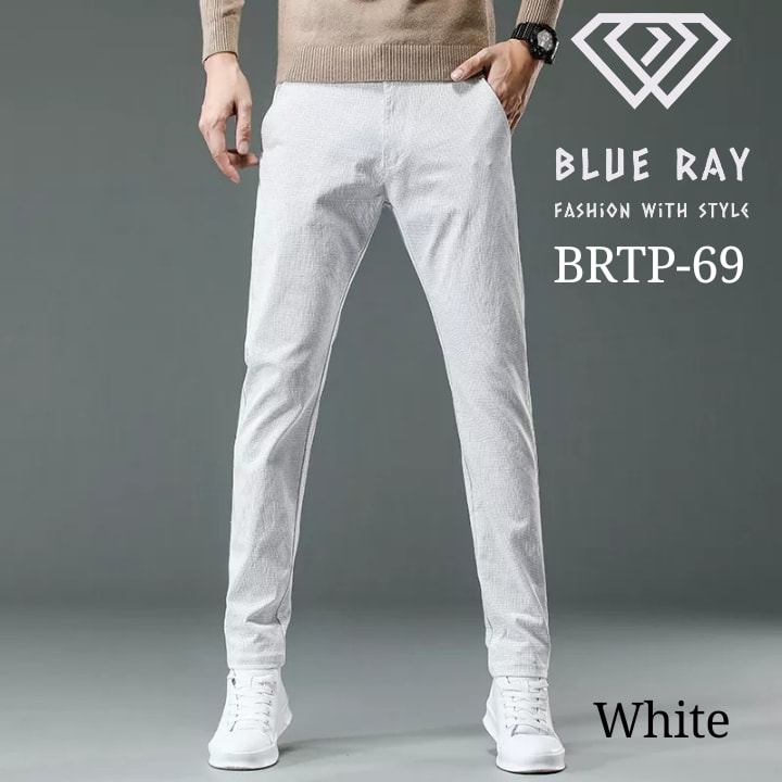 New Stylish Men's Twill Gabardine Pant White Color