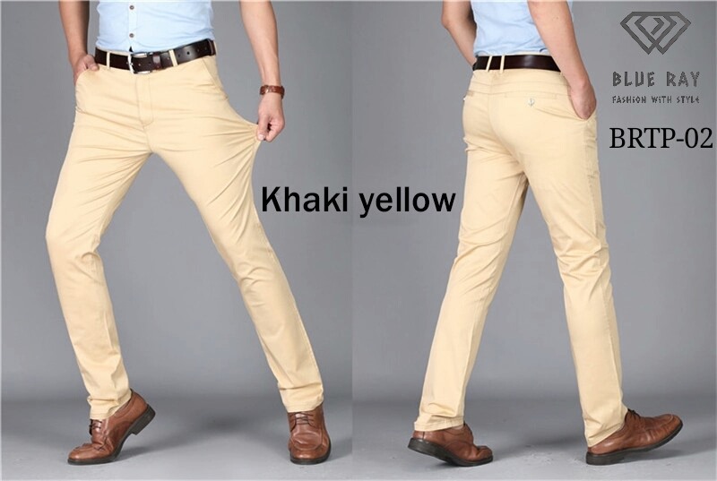 New Stylish Men's twill Gabardine Pant BRTP-02 Khaki Yellow
