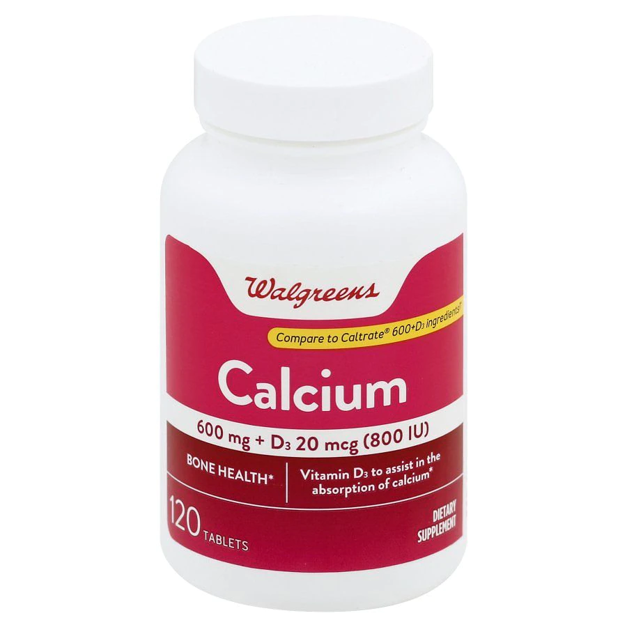 Calcium dietary supplement 600 mcg vitamin d3