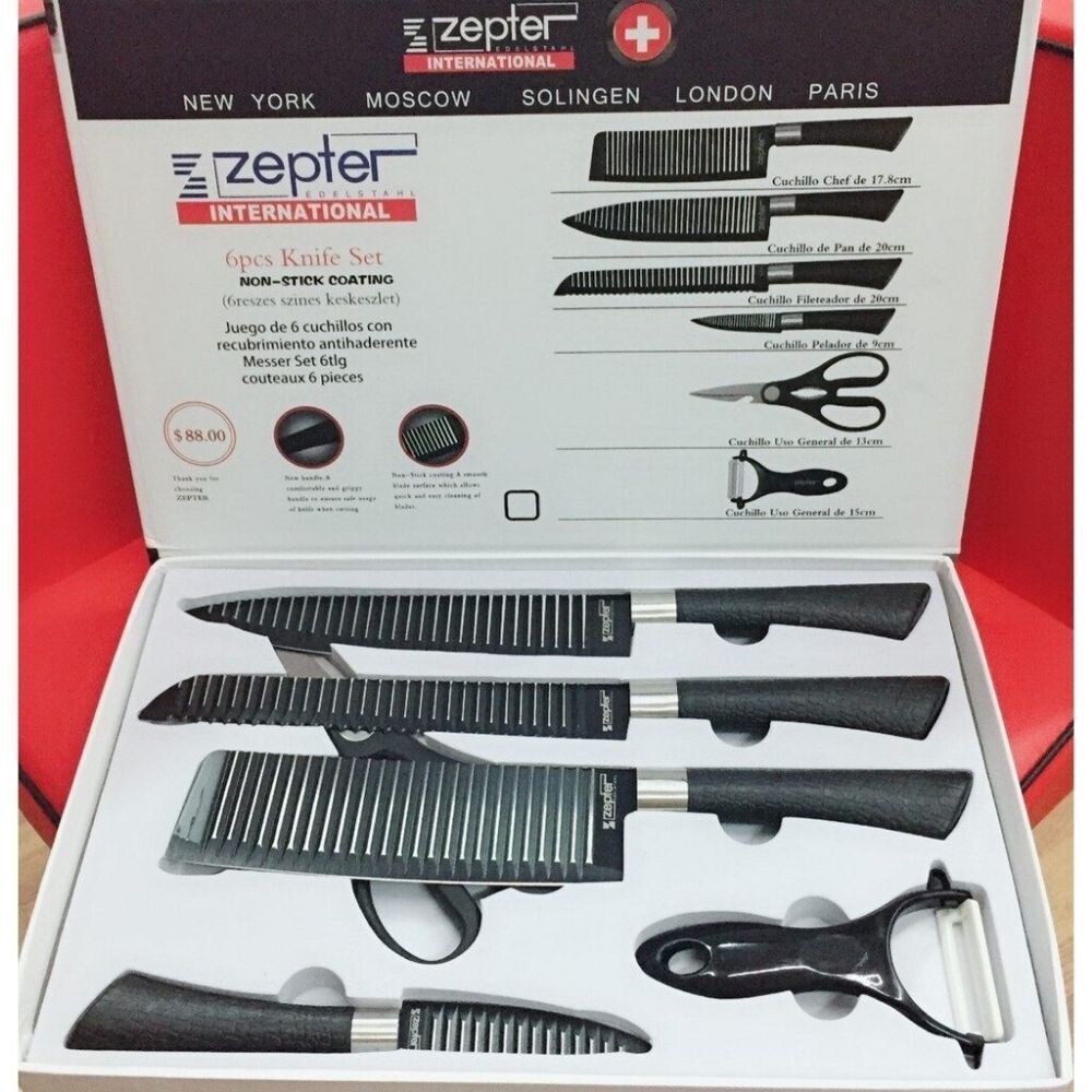 Zepter Stainless Steel Kitchen -6 Pcs Knife Set