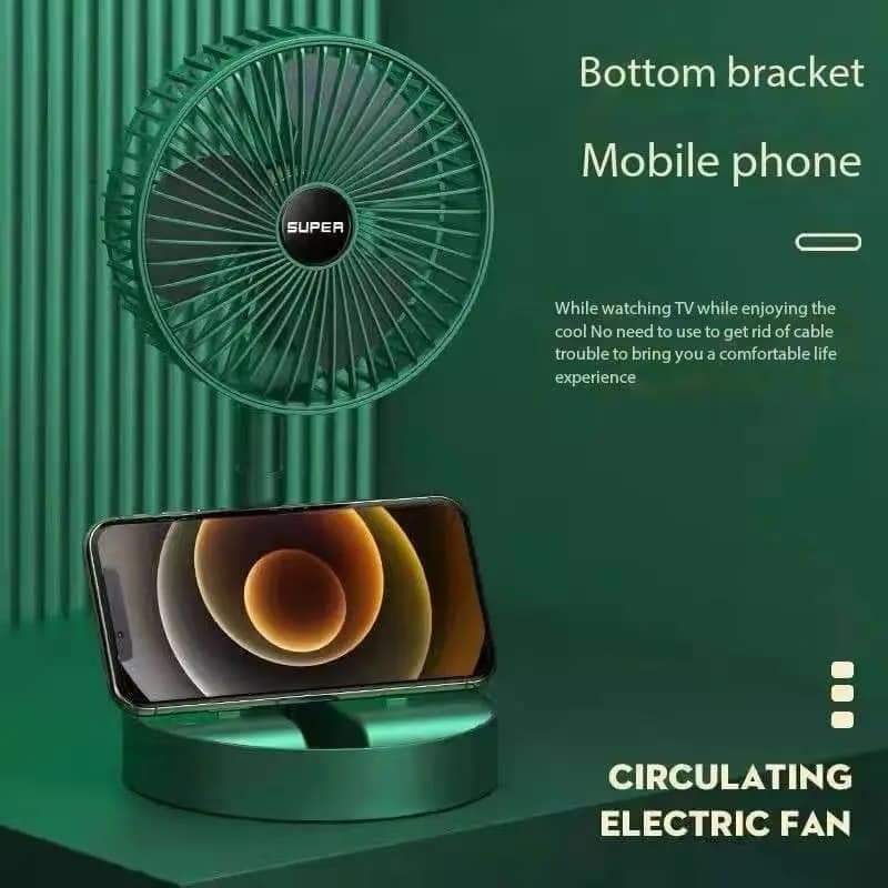 Super Rechargeable and Portable Mini Fan - Foldable ,  Extendable and Hanging Fan