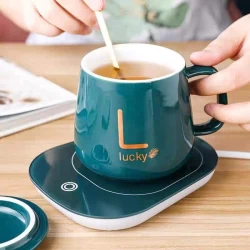 Electric Heating Coffee Mug & Saucer Coffee Mug