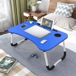 Foldable laptop-notebook table for Studies - Blue