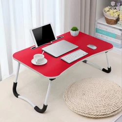 Foldable laptop-notebook table for Studies - Red