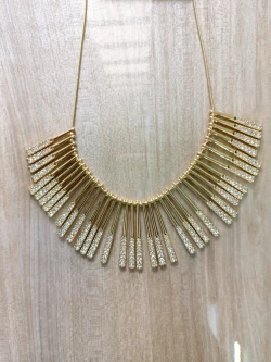 Gold tone crystal Alloy necklace for Women