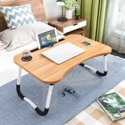 Foldable Laptop Table - Wooden