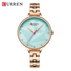 CURREN 9047 Luxury Brand Fashion Elegant Quartz Wristwatch with Stainless Steel Female