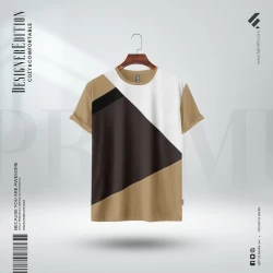 Fabrilife Mens Premium Designer Edition T Shirt - Chocolate
