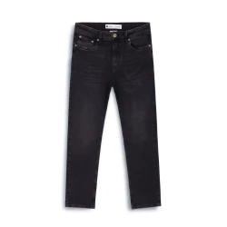 Black Acid Washed Jeans Pant - Regular Fit
