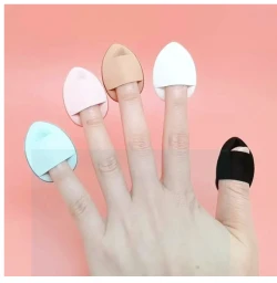 5 piece of Mini Partial Concealer Finger Puff Drop-shaped Highlight Cosmetic Sponge