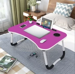 Foldable Laptop Table Pink