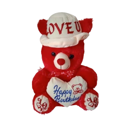 Teddy Bear Soft Toy for Kids - Red