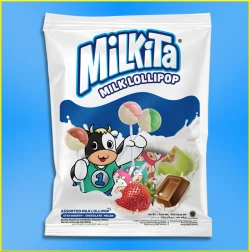 Milkita Assorted Milk Candy ( Chocolate - Strawberry - Melon )