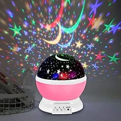 Star Master Rotating 360 Degree Night Light Lamp Projector with Colors and USB Cable Lamp for Kids Room Night Bulb