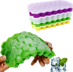 Honeycomb Shaped Ice Cube Tray with lid