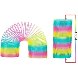 Slinky the Original Walking Spring Toy, Plastic Slinky Multi-color Neon Spring Toys, by Just Play
