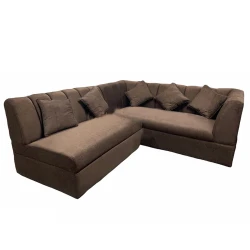 Looxy Corner L-shaped Sofa Set with Cushions