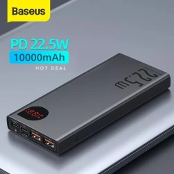 Baseus 10000 mAh Adaman Metal 22.5W Power Bank - Black
