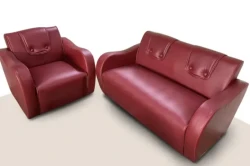 Synthetic Leather Sofa Set (2 + 1)