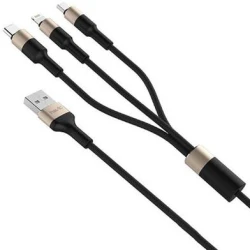 Havit H691 1.2m 2.0A 3-In-1 Micro(Android) Lightning (iPhone) & Type-C Data & Charging Cable