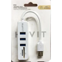 Havit H92 3 Port and SD/TF Multi-Interface USB Hub