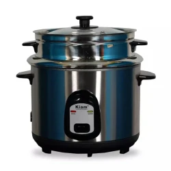 Kiam Rice Cooker 1.8 Ltr - Double pot (SS & Non Stick Pot)- SJBS-8702