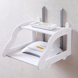 New Wi-Fi Router Stand Double Layer Wall Mounted Home decorator - 2 Layer