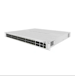 Cloud Core Router Switch CRS354-48P-4S+2Q+RM (RouterOS L5), One X  10/100 RJ45 + Forty Eight X 10/100/1000 PoE + Four X SFP+ + Two X 40G  QSFP+ Ports with case (UK)