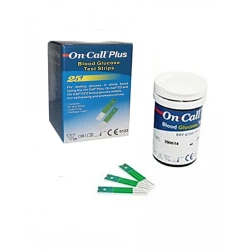 On Call® Plus Blood Glucose Monitor Test Strips 25 Pcs