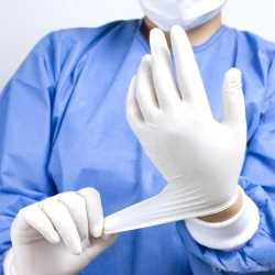 Natural Latex Surgical Medical Examination Disposable Gloves-100 Pcs