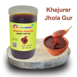 Rongdhonu Premium Quality Khejur Jhola Gur, Organic Khejurer Jhola Gur -1000 gram
