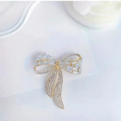 New Style Fashionable Bow Tie Brooch for Women Hijab Brooch