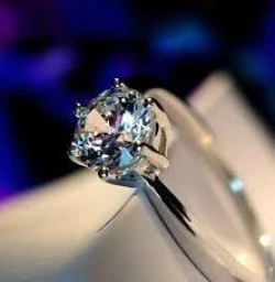 Crystal Zircon Stone Oval Diamond Ring for Girls