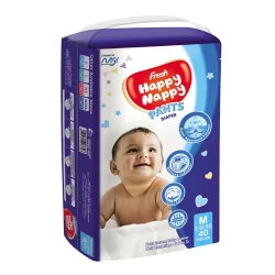 হ্যাপিন্যাপি ডায়াপার ৪০ পিস ‍মিডিয়াম | Happy Nappy Diaper 40 pcs 7-12kg M