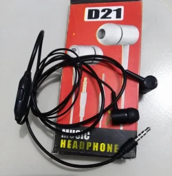 ইন-ইয়ার হেডফোন D21 for all Phones | In-Ear Headphones D21 for all Phones 3 pcs