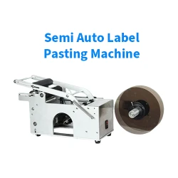Semi Auto Label Pasting Machine - সেমি অটো লেবেল পেস্টিং মেশিন