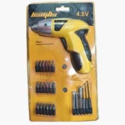 Convenient BSM 4.8V Cordless Screwdriver with Charger and 25 Pcs Accessories