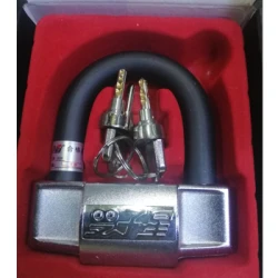 Double Key Anti-Acid Heavy Duty Lock for Motorcycle - Secure Your Ride